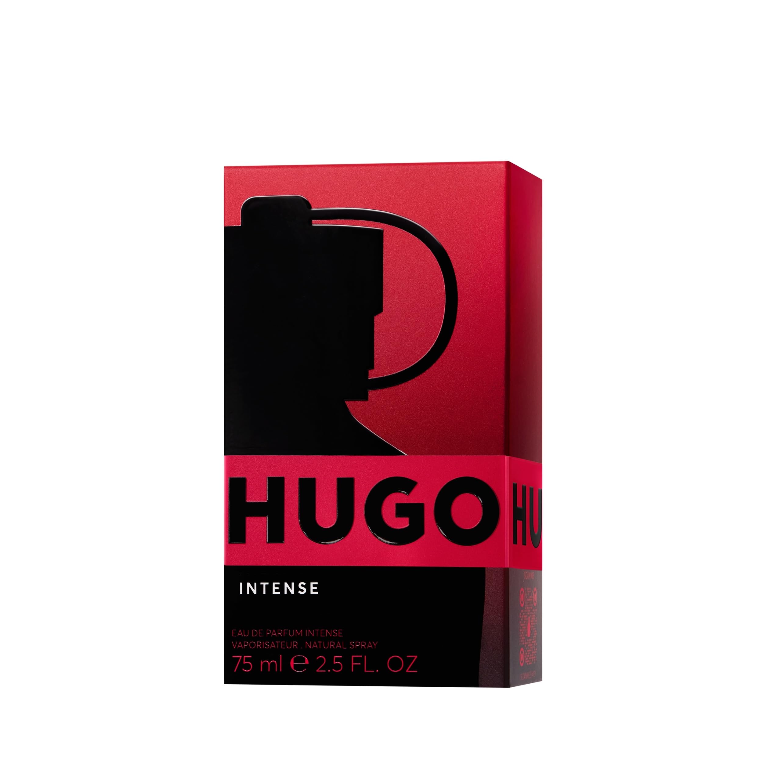 HUGO Intense Eau de Parfum para hombre | Fragancia masculina con notas de manzana roja y cuero rojo | Larga duración | 75 ml