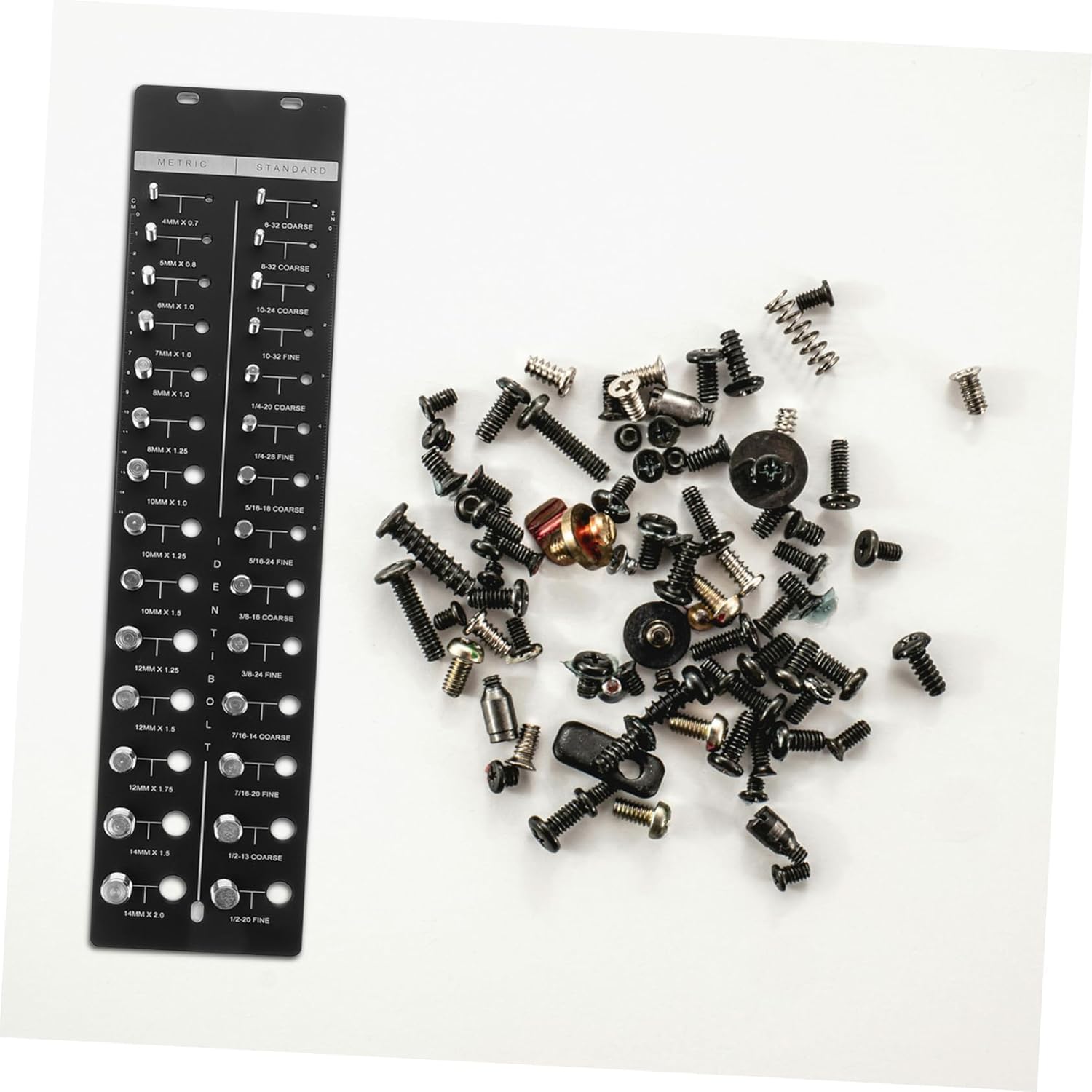 Stainless Steel Nut Bolt Thread Checker Metric Standard Easy to Use Thread Gauge Tool