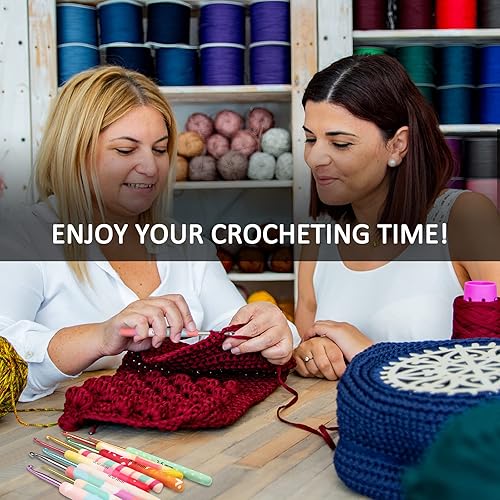 Miniatura 4 de Coopay Juego de ganchos de ganchillo cálidos 2G para mujeres, niñas, mamá, adolescentes, lindas agujas de ganchillo para arte de ganchillo de