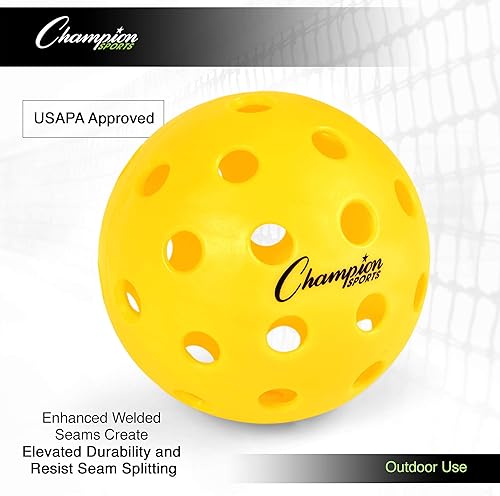 Miniatura 4 de Champion Sports Roto Molded Outdoor Pickleball Ball Set
