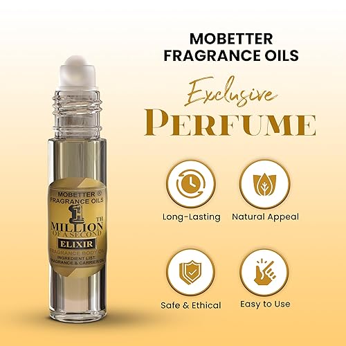 Miniatura 3 de MOBETTER FRAGRANCE OILS Aceite corporal de colonia 1 millonésima de segundo elixir para hombre
