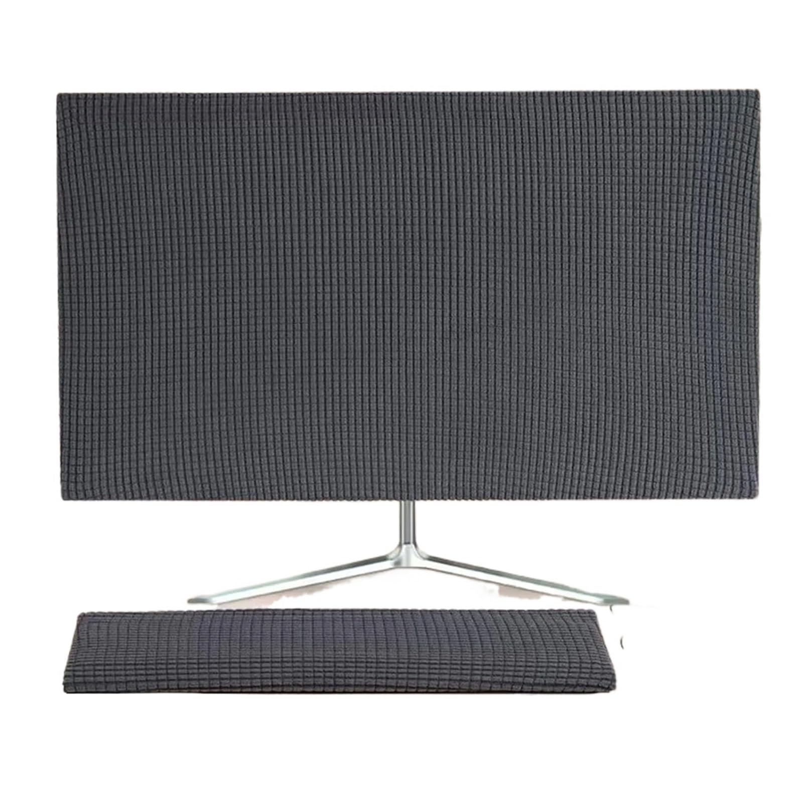 Dustproof Cover Set With Monitor And Keyboard Sleeve. Universal For 24 To 30-inch Desktop Monitors for Computer(Color1)