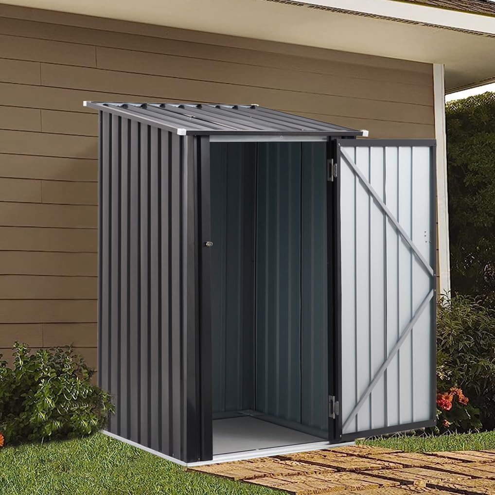 3x3FT Small Storage Shed,Outdoor Storage Shed with Single