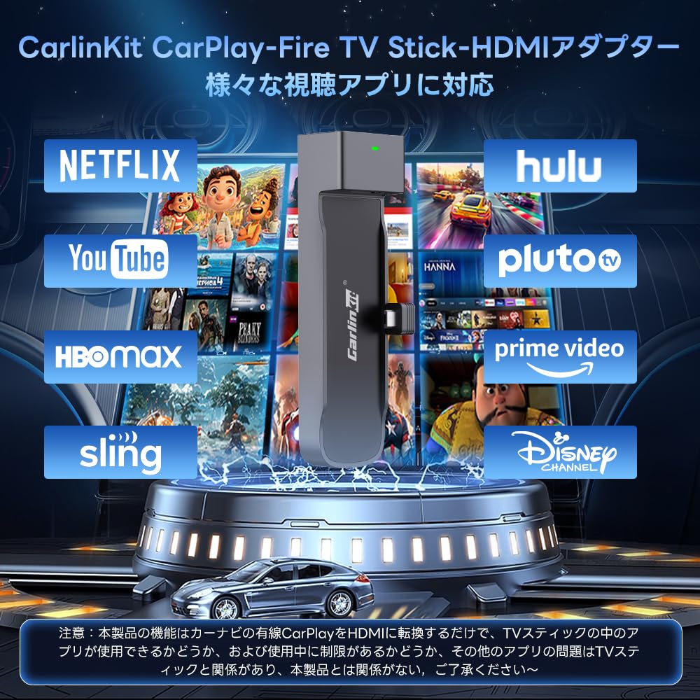 Amazon.co.jp: CarlinKit FireDrive Link TV スティック専用設計