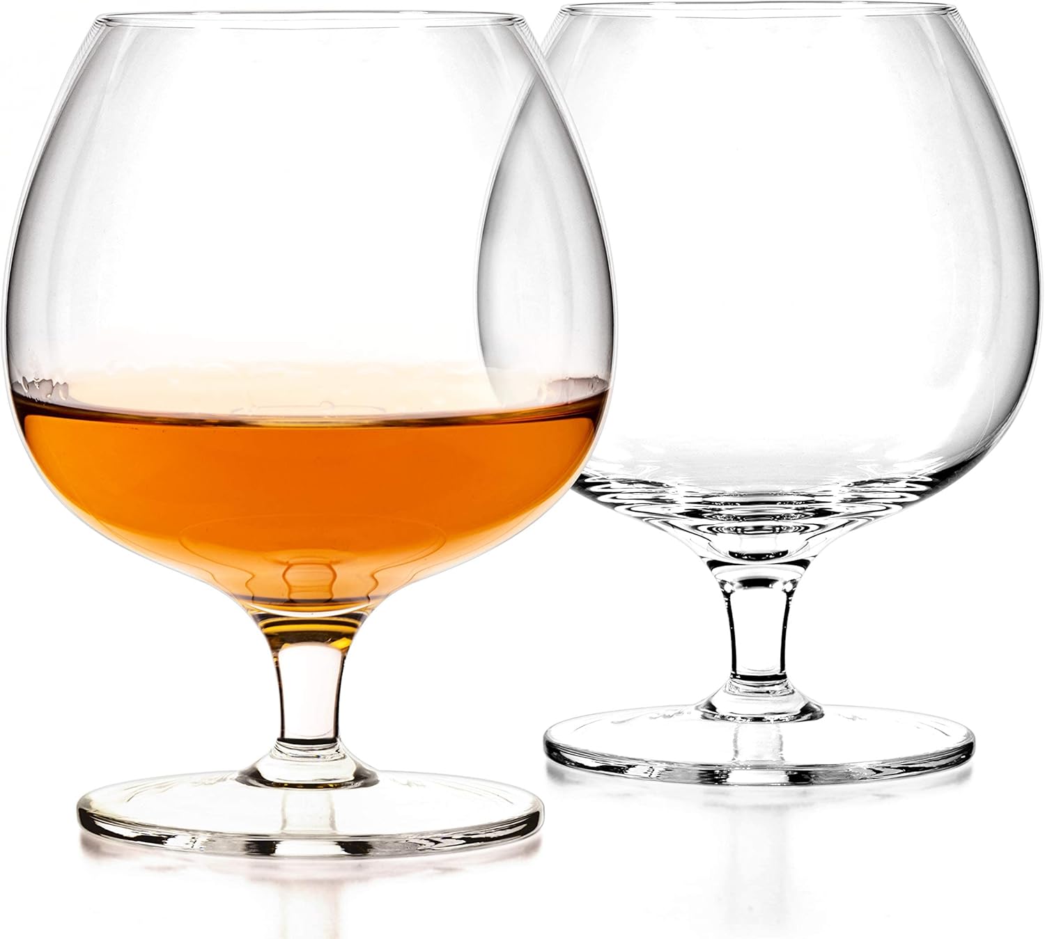 Luxbe Cognac Brandy Crystal Small Glasses Snifter, Set