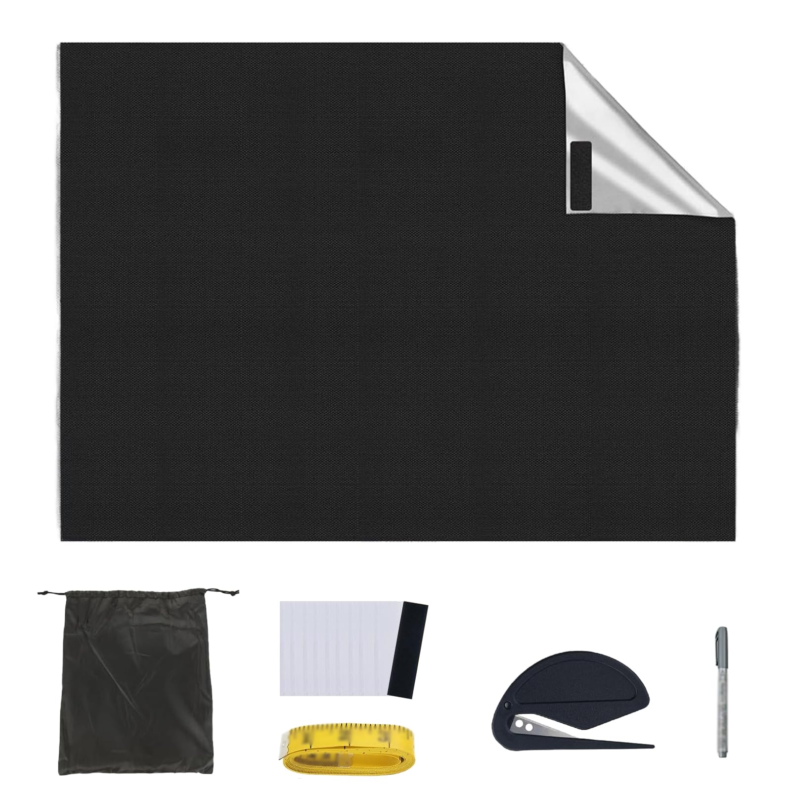 Blackout Blinds 145 x 200cm, 100% Blackout Blinds Stick on