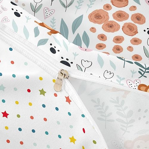 Vista 95 de Erosebridal Funda de edredón de zorro kawaii, juego de ropa de cama de zorro de dibujos animados, funda de edredón con 2 fundas de almohada para Fox