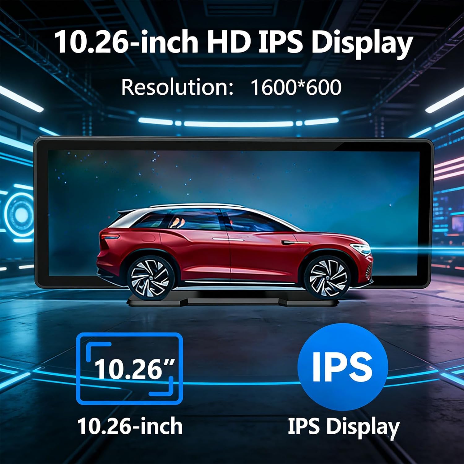 Car Stereo, 10.26 Inch Touch Screen Car Audio Bluetooth MP5 Navigation Mirror Link FM AUX