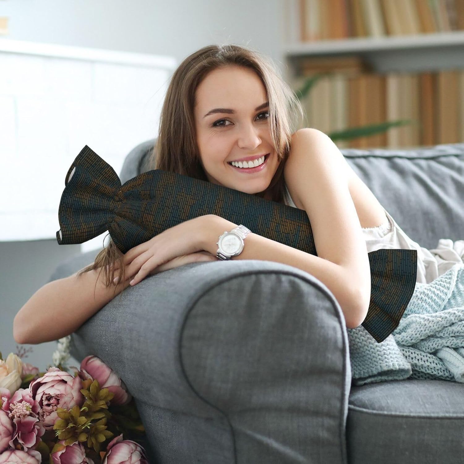 Programming Code 1 Print Candy Cylindrical Pillow Round Bolster Pillows Versatile Use Decor Bedroom Travel