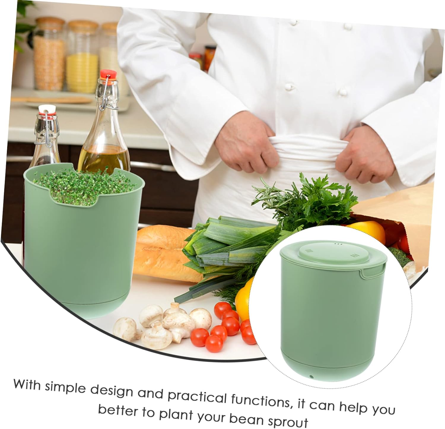 1 Set Mung Machine Sprouting Kit Germination Kits Bean Sprout Germination Device Sprout Growing Kit Bean Growing Kit Bean Sprout Kit Sprouts Growing Kit