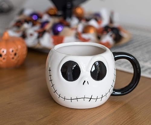 Miniatura 4 de Nightmare Before Christmas The Jack Skellington - Taza de café de 20 onzas | Taza de cerámica de gran tamaño, taza de café | Taza de café esculpida