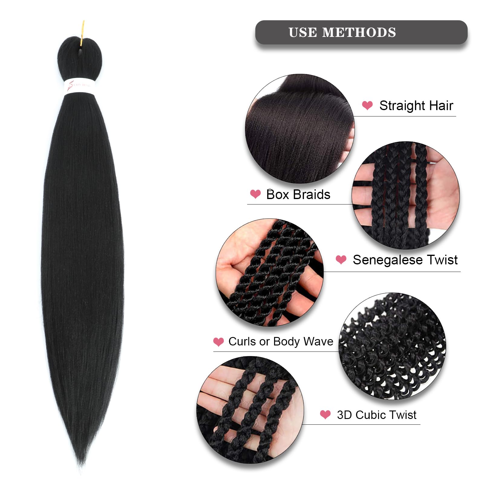Easy Braid Pre stretched Braiding Hair Extensions - Image 4
