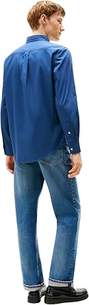 Tommy Hilfiger Men's Shirt Flex Poplin Solid Regular Fit