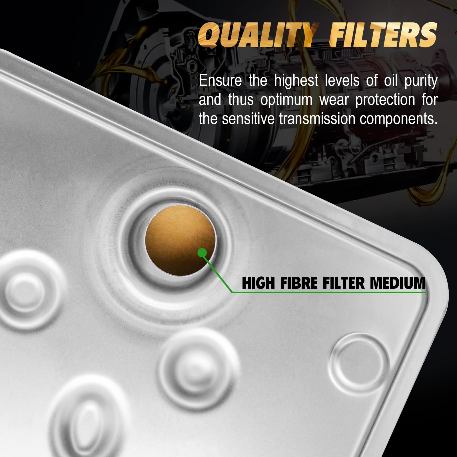 6R80 BL3Z7A098A Filtro di trasmissione automatica con kit di guarnizioni di ricambio FT-188 compatibile con 3.5L 5.0L 6.2L 6.7L Ford F-150 F-250 Expedition Mustang Navigator 2.3L 3.7L 5.0L BL3Z-7A098