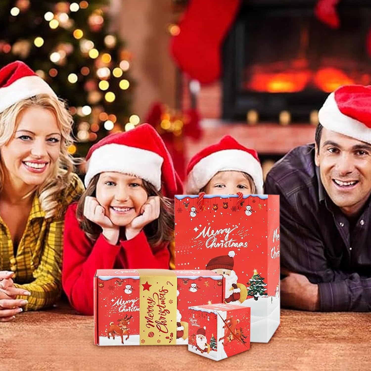 Surprise Gift Box Explosion for Money, Merry Christmas Surprise Gift Boxes, Pop-Up Explosion Gift Box, Unique Folding Bouncing Red Envelope Gift Box, Christmas Birthday Surprise Blast Gift Boxes (Red&Green)