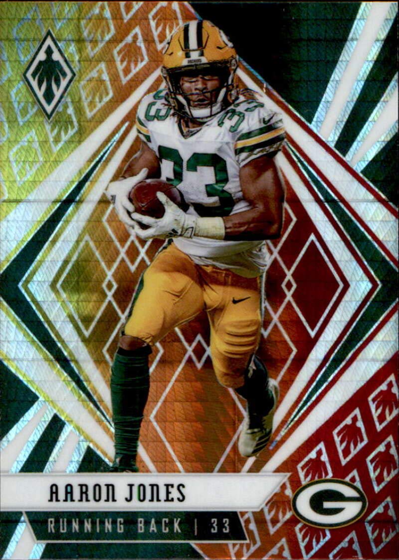 PHOENIX VITAL LIFE 2020 Panini Phoenix Fire Burst #20 Aaron Jones Green Bay Packers Football Card
