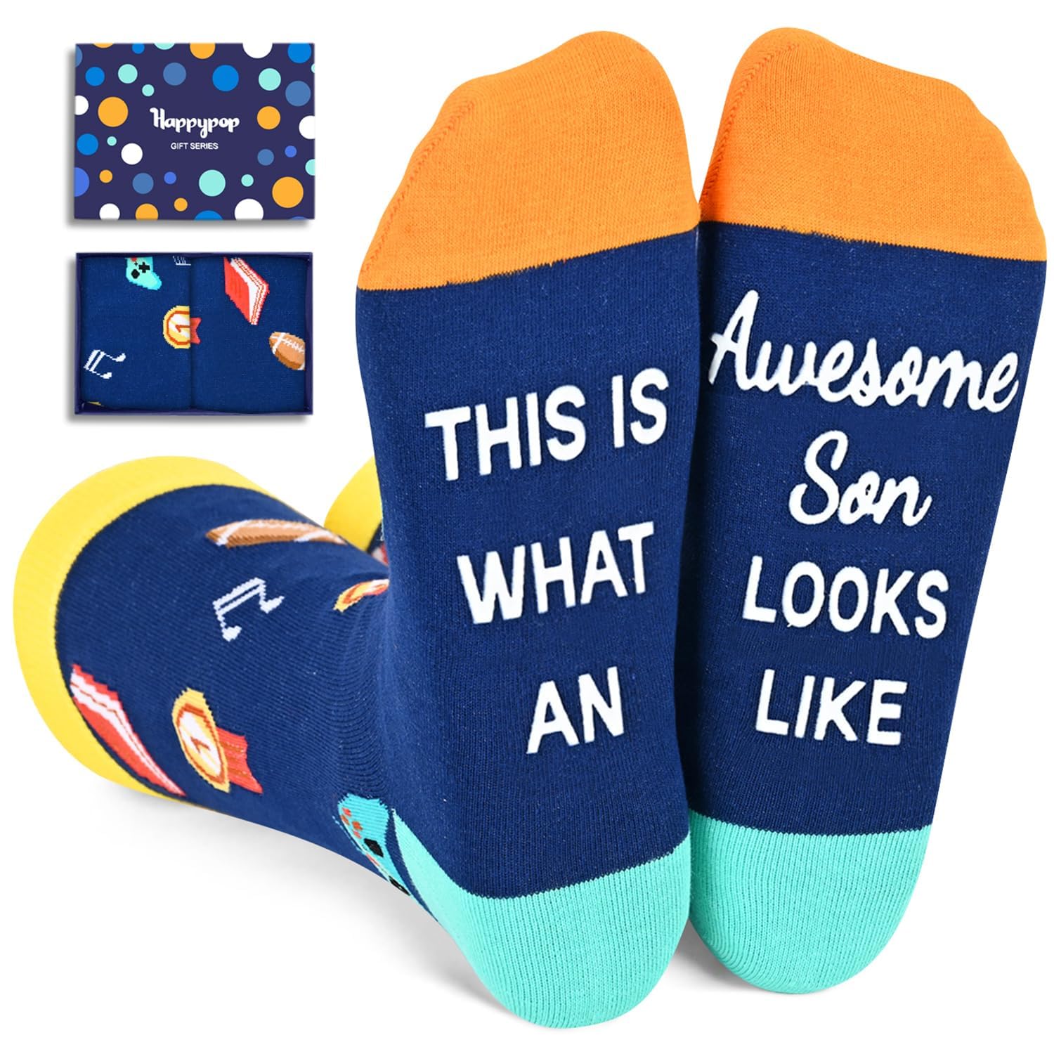 Cool Family Gifts - Awesome Gifts for Uncle Son Dad, Funny Socks for Him
