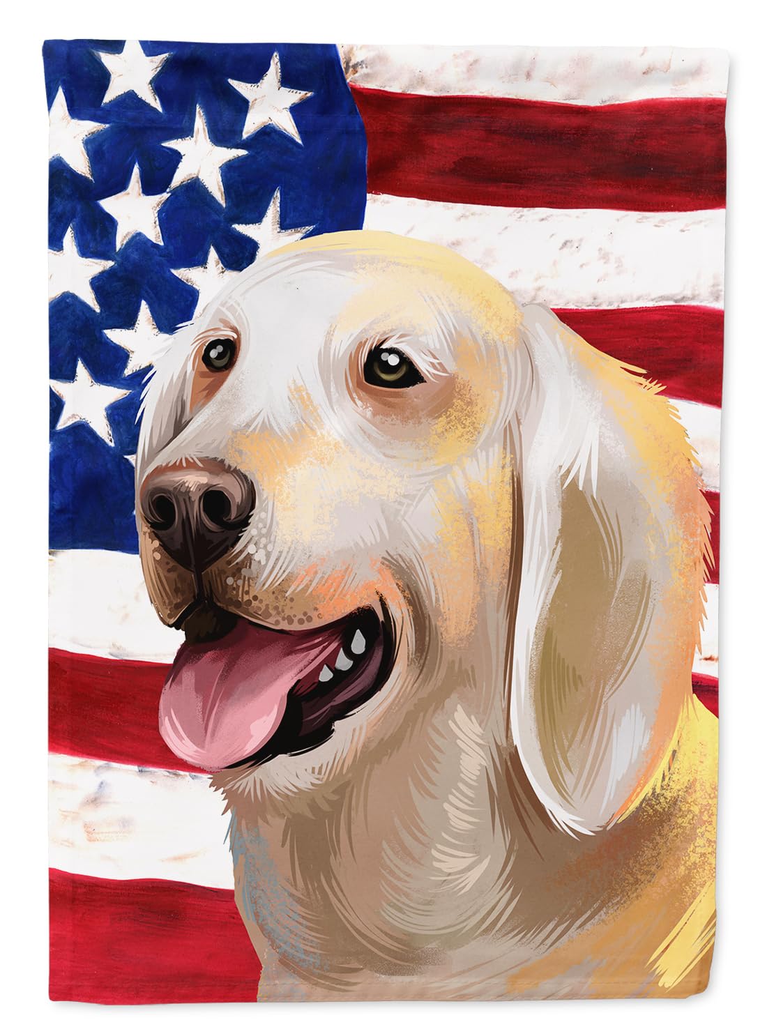 Toile de canevas de maison Billy Dog American Flag grand format