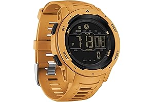 Digital Watches for Men Pedometer, 5ATM Waterproof Military Tactical Watch with Countdown