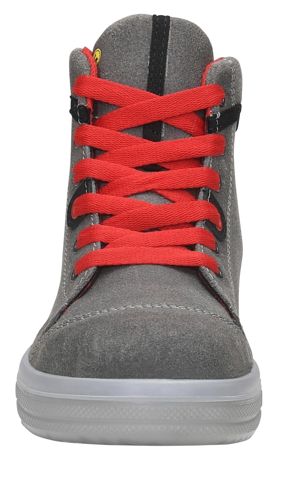 ELTEN Uniseks Elten Sicherheitsschuhe Vintage Mid Esd S3, Herren, Sportlich, Sneaker, Leicht, Grau/Rot, Stahlkappebuty ochronne