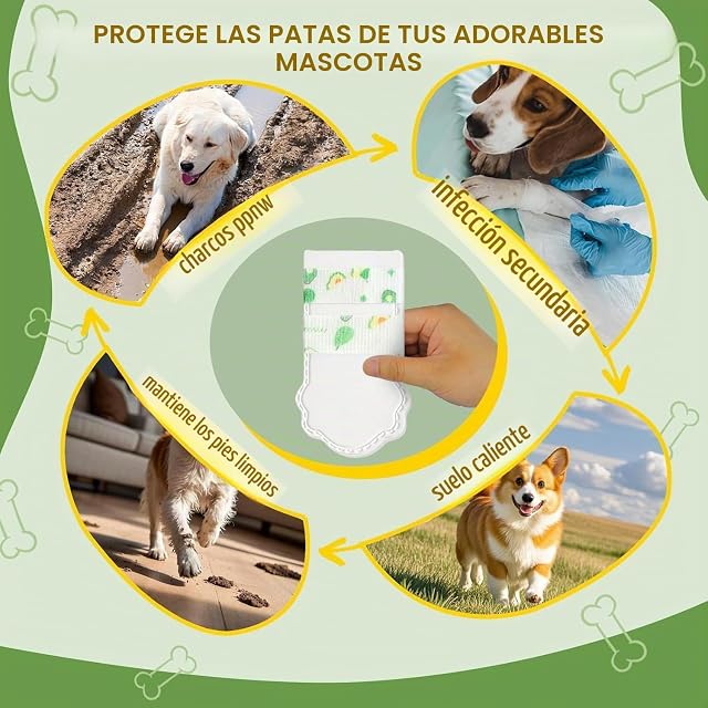 Foto 6 de 7 de 40 Calcetines Desechables para Perros, Botas para Mascotas