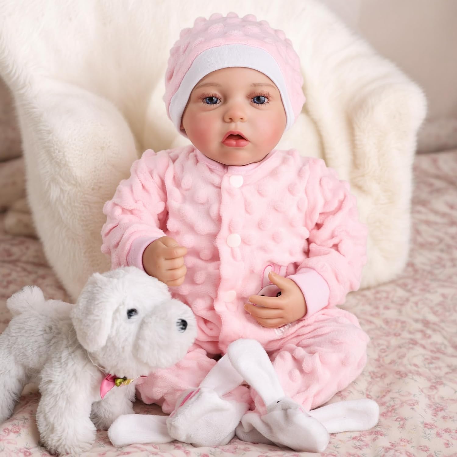 BABESIDE Reborn Baby Dolls - 20-inch Cute Soft Vinyl Realistic Baby Doll Real Life Baby Dolls with Complete Accessories Perfect for Cuddling, Playtime, and Gift Giving