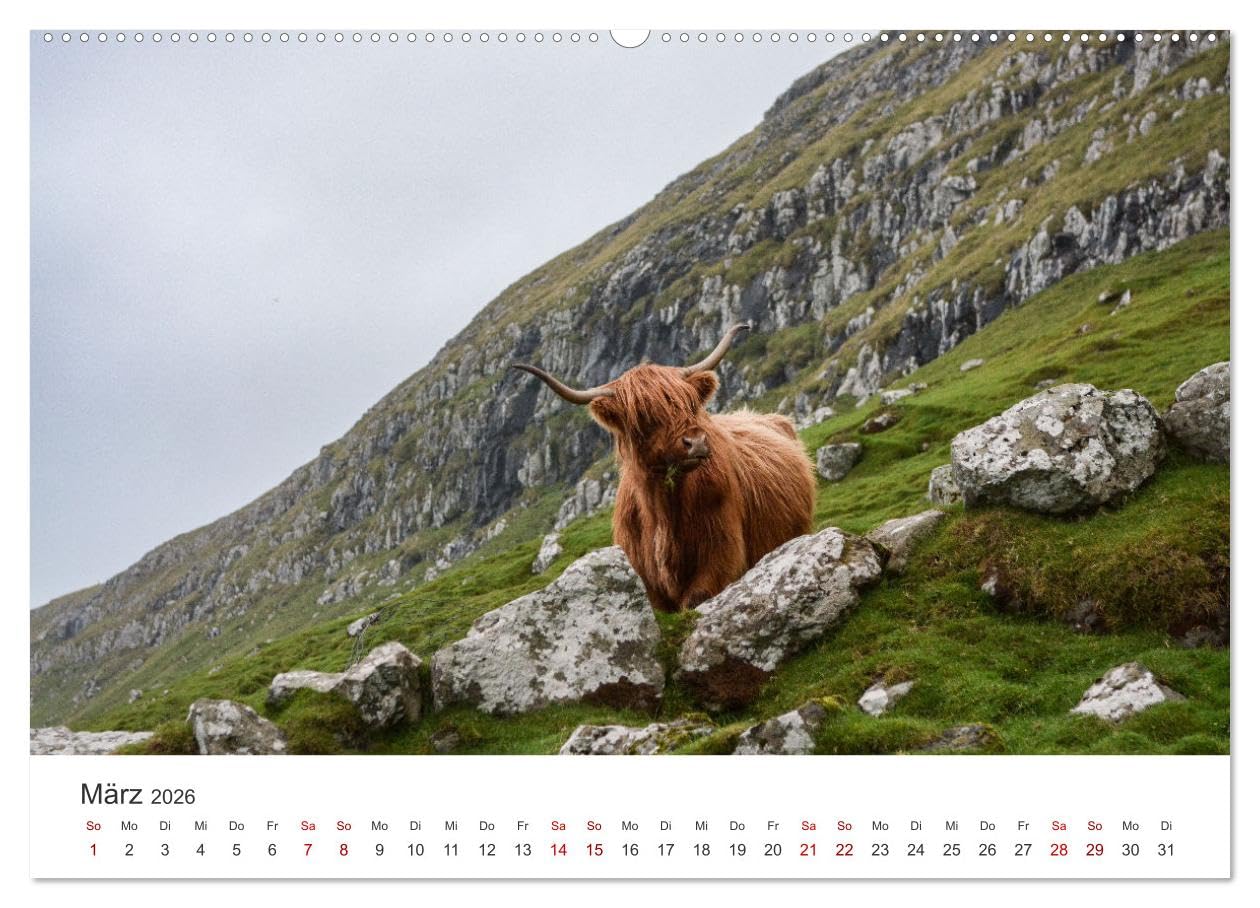 Färöer - Einzigartige Inseln (hochwertiger Premium Wandkalender 2026 DIN A2 quer), Kunstdruck in Hochglanz: Entdecken Sie das hevorragende Färöer, so wie Sie es noch nie gesehen haben.