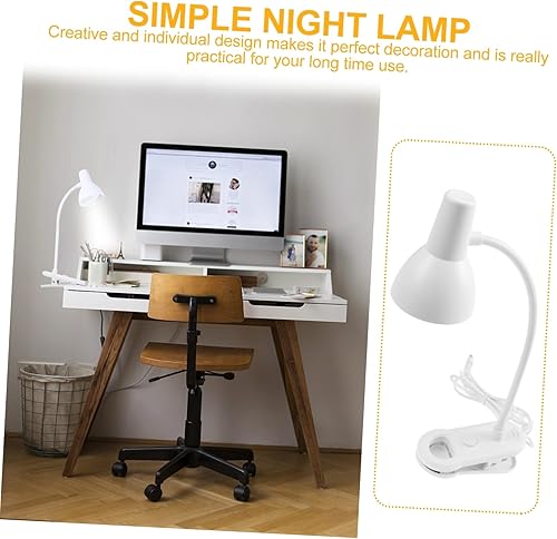 Miniatura 3 de Uonlytech Clip en lata dormitorio Led abrazadera luz cabecera clip en lectura luz USB carga blanco