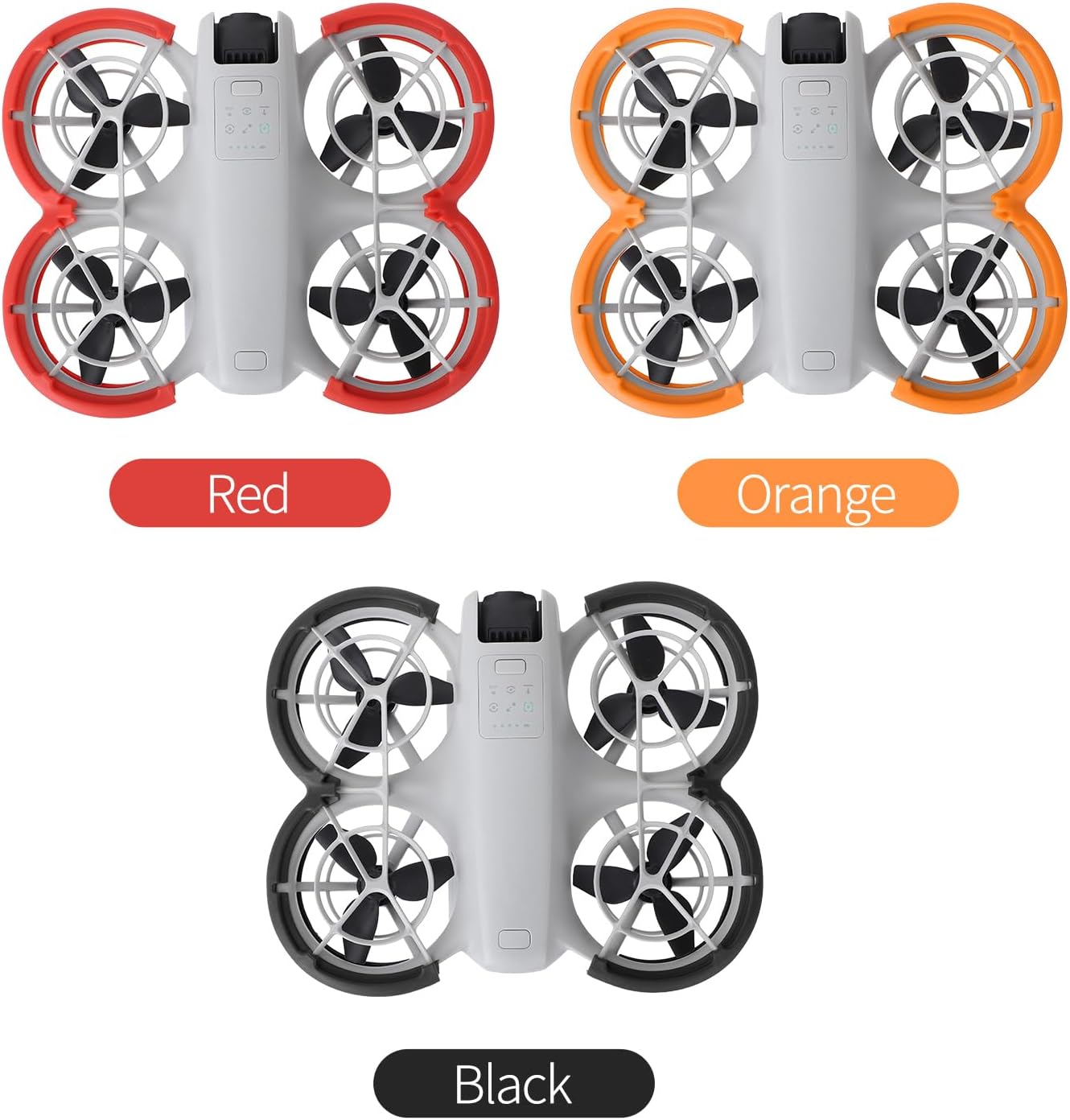 Neo Drone Bumper Guards Accessories, Propeller Guard Protector Gimbal Protective Anti-Collision Ring Cover for DJI NEO Accessories (Red)