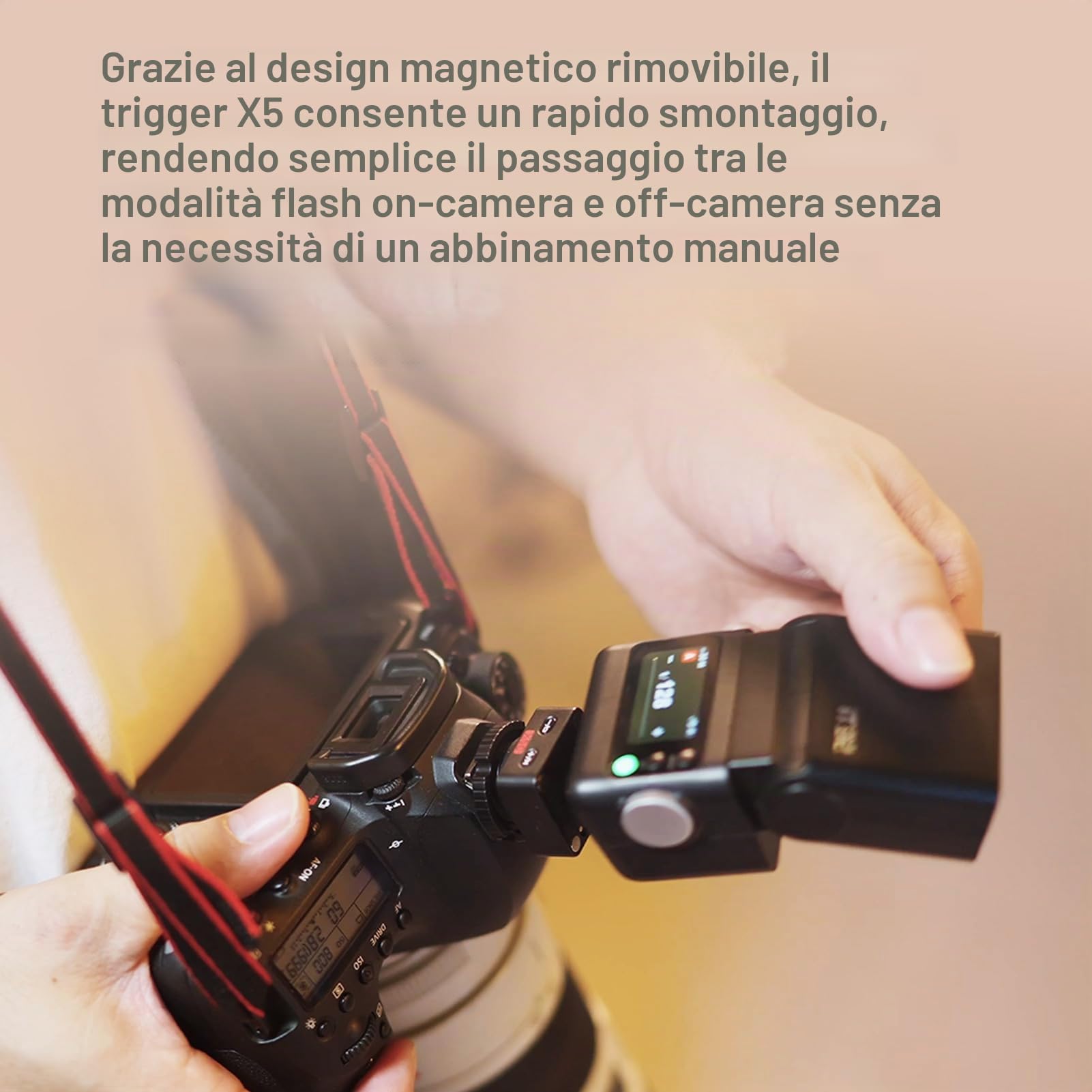Godox X5S - Trigger per flash radio HSS TTL Flash Trigger per fotocamere Sony, flash magnetico compatibile con flash Godox iT32