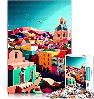 Comprar Rompecabezas de 1000 Piezas para Adultos Ciudad de México Desafío difícil para aliviar el estrés Trato como Regalo para Toda la Familia 38x26cm