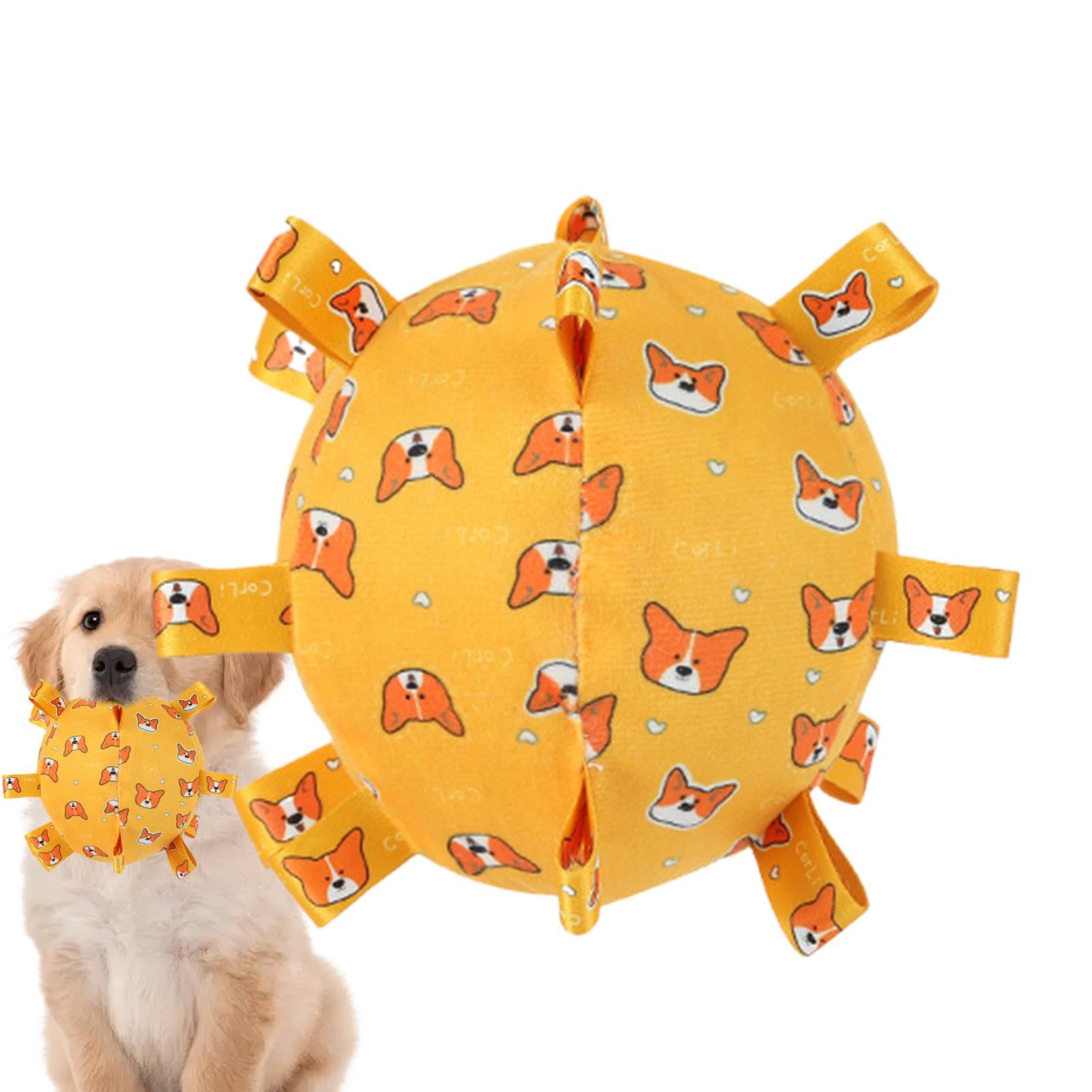 Soccer Ball Dog Toy, Squeaky Dog Ball Toy, Dog Football With Grab Tags, Chew Ball Toys With Straps, Interactive Dog Ball, Durables Dog Balls, Puppy Balls Dog Balls, Bite Ball Toys