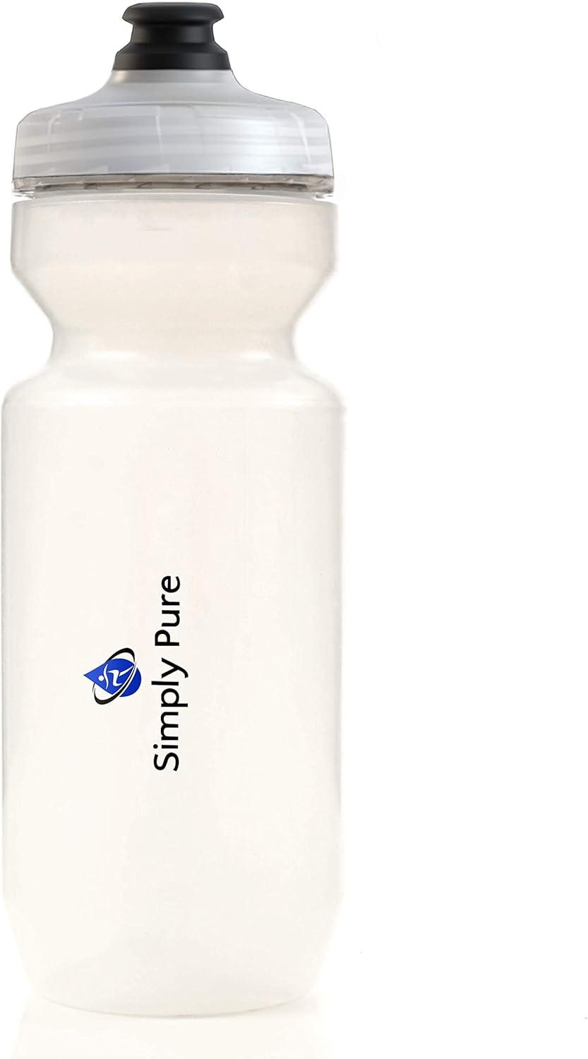 Simply Pure Purist 22 Oz BPA-Free, Sport & Bike Squeeze Water Bottle by Specialized Bikes (Moflo Cap) - Clear : Sports & Outdoors