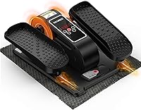 GEONEO Under Desk Elliptical Machine: Quiet Electric Leg Exerciser for Seniors, Remote Control, 12 Speeds, LCD Display