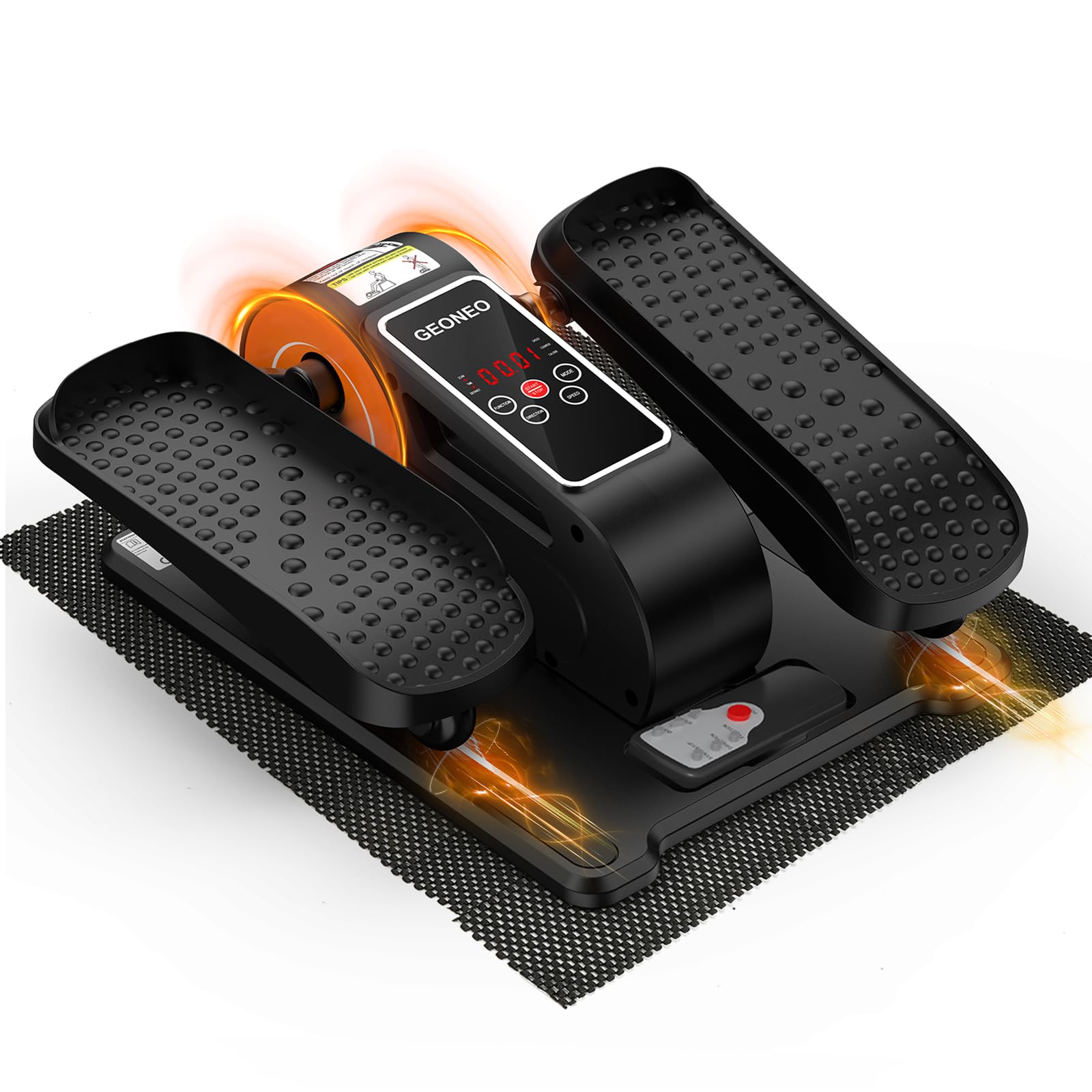 Under Desk Elliptical Machine, Electric Elliptical Leg Exerciser for Senior, Quiet and Compact Electric Seated Pedal Exerciser for Home with Display Monitor, Remote Control and 12 Adjustable Speeds