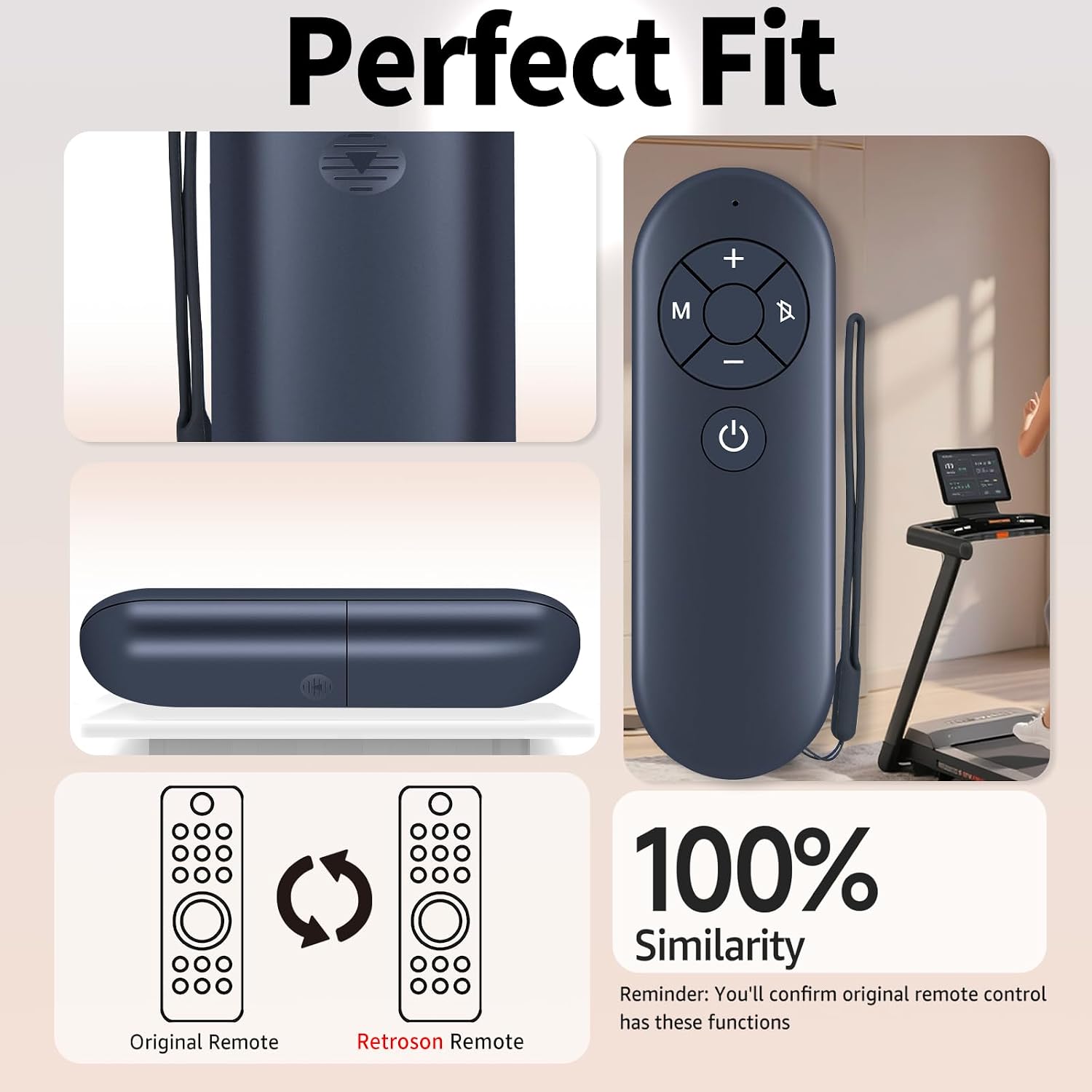 RETROSUN Replacement Remote Control Compatible with HOWHAI Walking Pad Treadmill QK3002 QK3016 QK-HH001~ QK-HH008