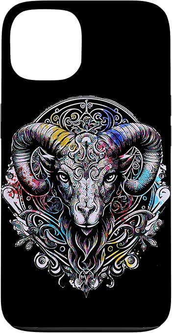 Artistic Pop Art Aries Zodiac Sign Ram Astrology Case for iPhone 13