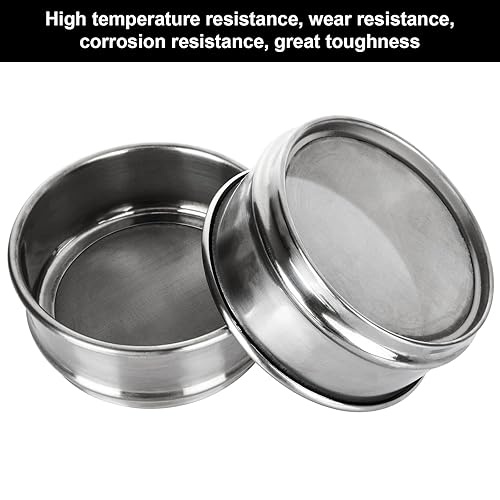 Miniatura 6 de 2 tamices de prueba de acero inoxidable 304 malla 200 0003in  malla 80 0008in de apertura laboratorio estándar tamiz de prueba 10 cm de diámetro