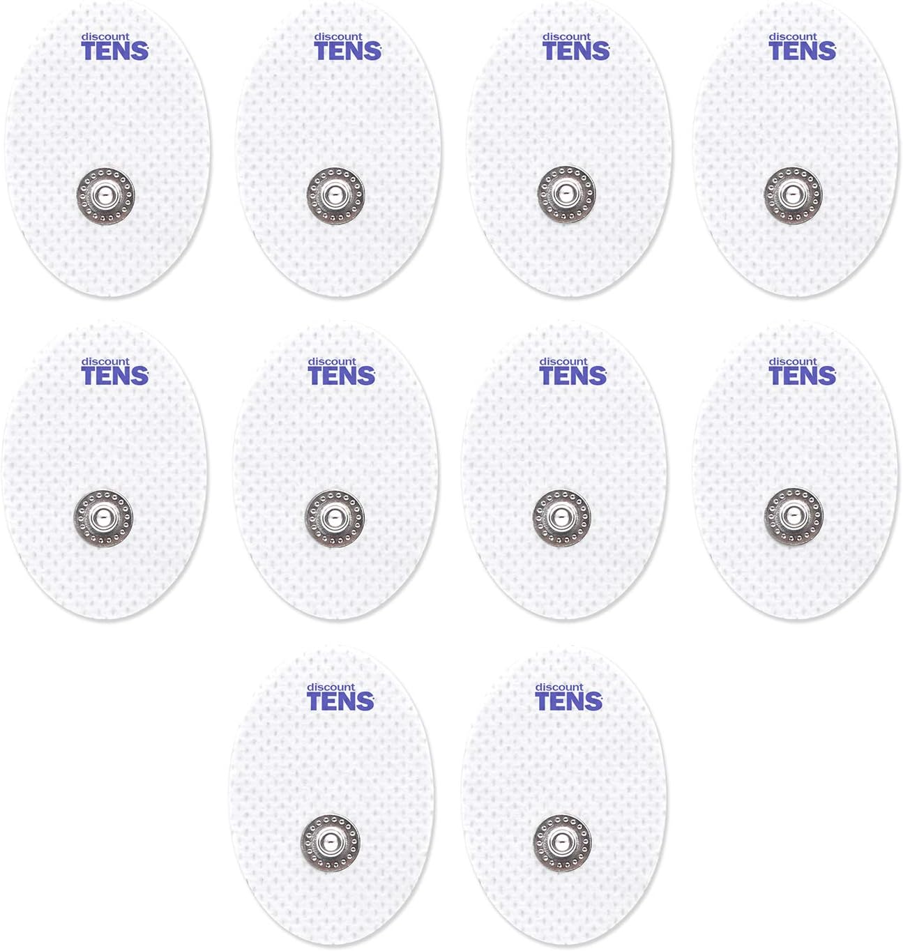 Discount TENS 3.5mm Snap Electrode Pads, 1.57 x 1.18 Inch, 10 Pack