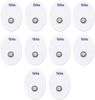 Discount TENS - Electrodes, Premium Quality Small Replacement Pads for TENS Units, 5 Pairs of Snap Unit Electrodes (10 TENS Unit Pads), 1.57 inch (4cm) x 1.18 inch (3cm)