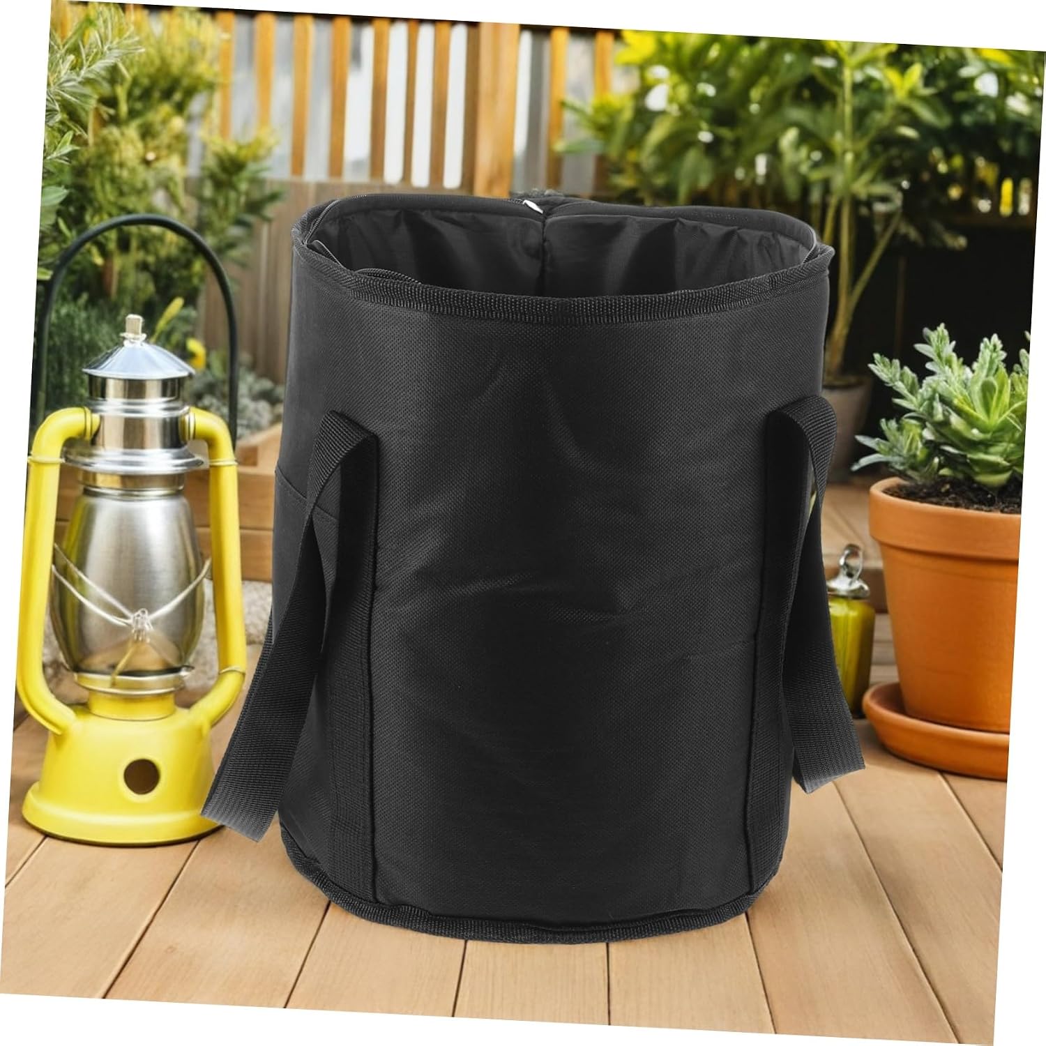 Waterproof Ice Hockey Puck Bag, Hockey Equipment Carry Bag Organizer with Sturdy Material, 25cm Diameter × 28cm Height, Sports Gear Storage for Training and Travel