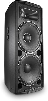 JBL Professional PRX825 Portable Full-Range Speaker. Dual 15, Two-Way, Bass-Reflex, 1500-Watt Class-D Amplifier, Wi-Fi, App Control. Black