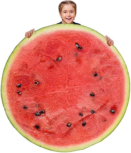 Manta envolvente de sandía, suave forro polar de microfibra de primera calidad, regalos novedosos para adultos, niños y adolescentes, 60 pulgadas