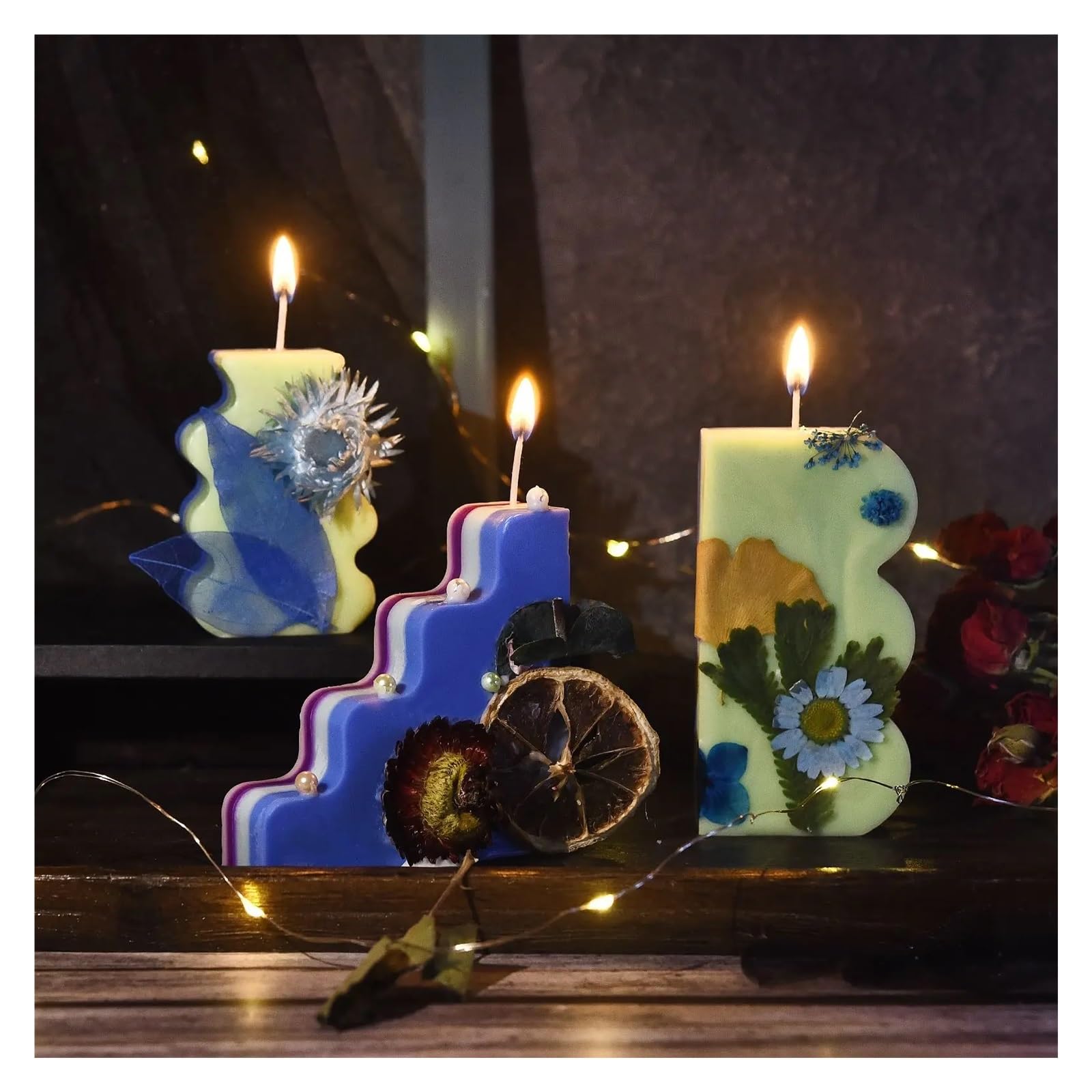 Kerzendocht 100 Stück Rauchfreie Kerzendochte, 2,6–20 cm, Vorgewachster Baumwollkern Mit Metall-Halterungslaschen(18cm-100pcs)