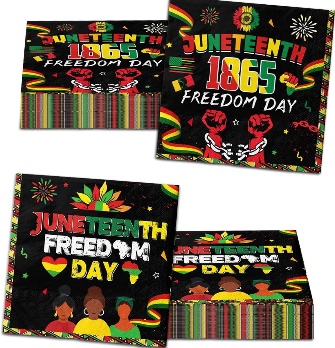 Decoration Juneenth Disposable Napkin Free Day