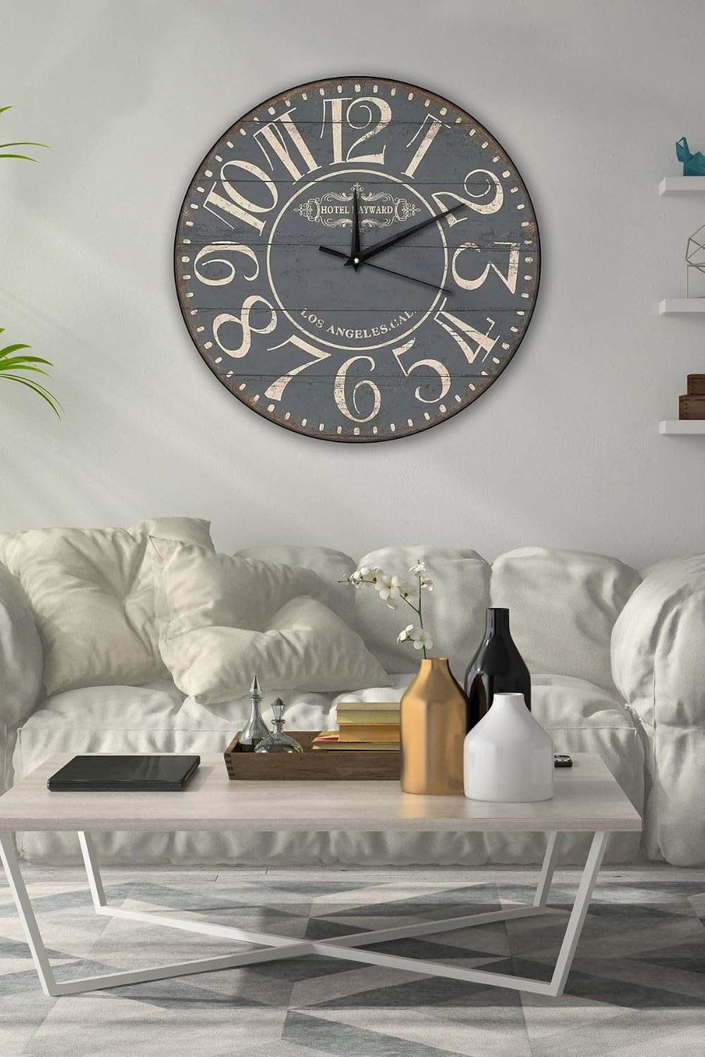 Retro Tasarım Duvar Saati 45x45cm