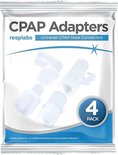 resplabs - Adaptadores y conectores CPAP, incluye extensor y conector universal de manguera CPAP, adaptador de enriquecimiento O2 y codo compatible