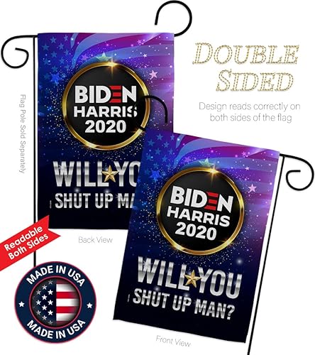 Miniatura 3 de Bandera de Biden Harris Will You Cállate Hombre Jardín Patriótico Vote Presidente Demócrata Republicano Tea Party Estados Unidos Americana Elección