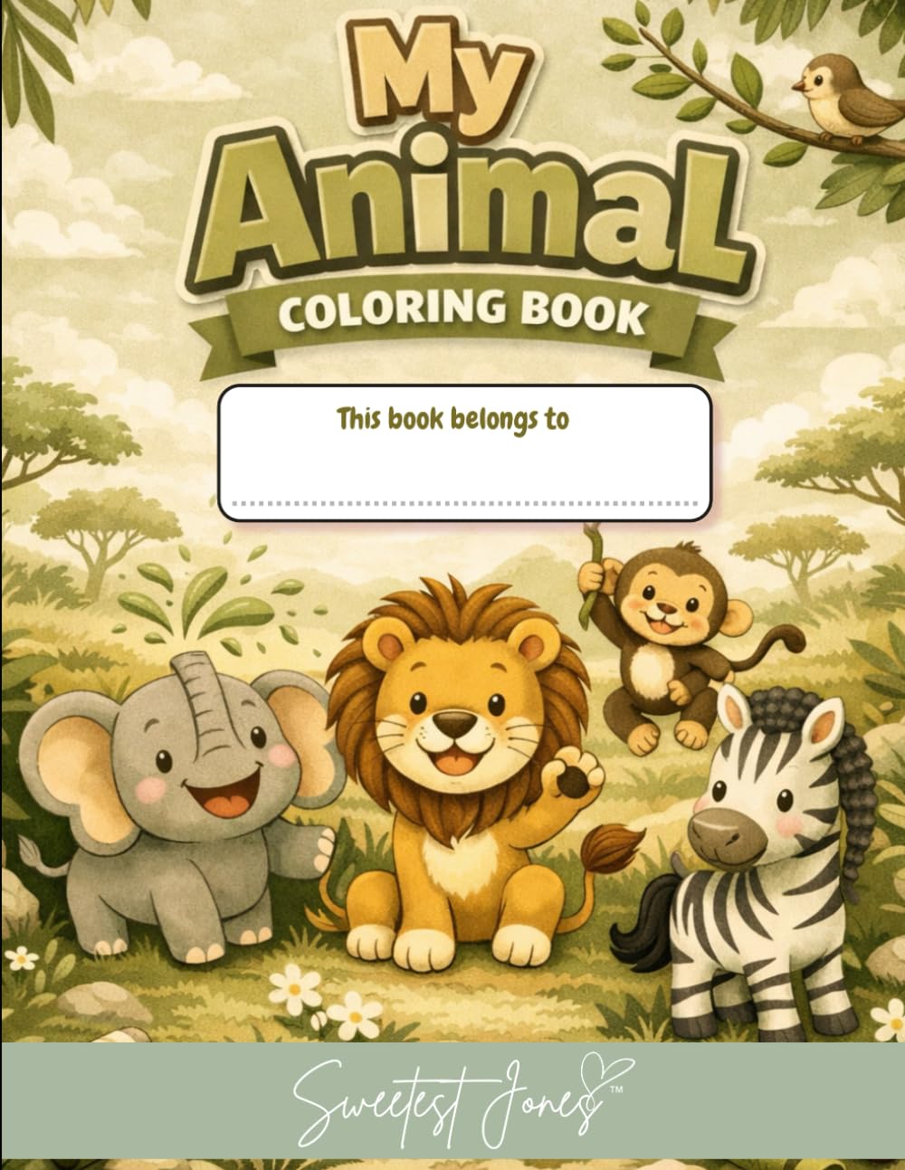 My Animal Coloring Book Paperback: VOL III (My Little Keepsake Coloring Books)