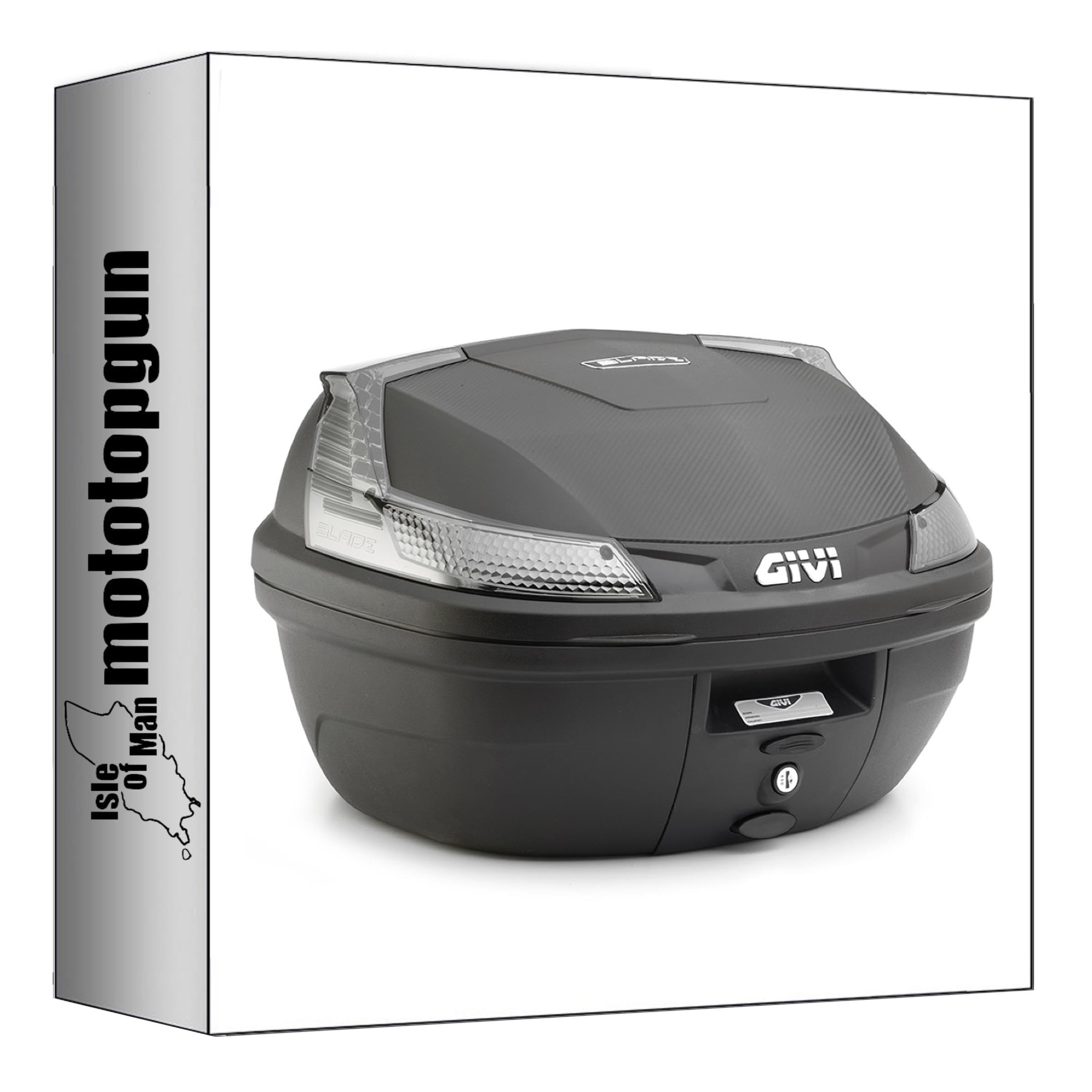 Soporte Mototopgun SR5612 y baúl Givi B37NT Monolock negro tech de 37 litros con cierre seguro 6